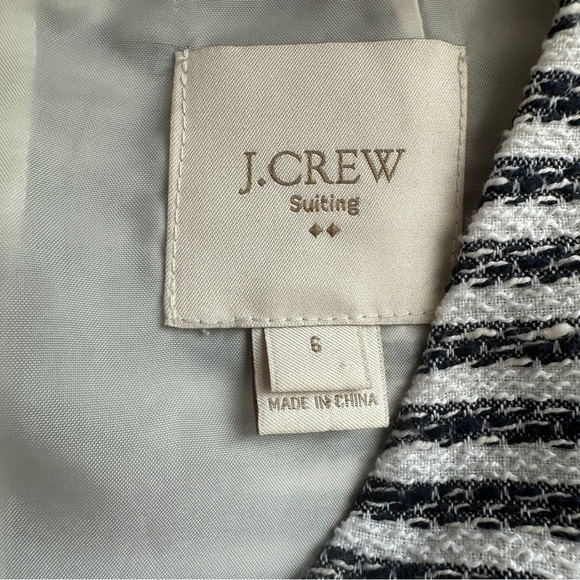 J. Crew striped dress sleeveless blue and white size 6 - Picture 5 of 6